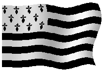 Wehende Flagge der Bretagne